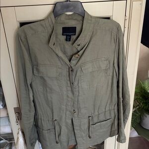 Cynthia Rowley Olive Green Lightweight Field Jacket